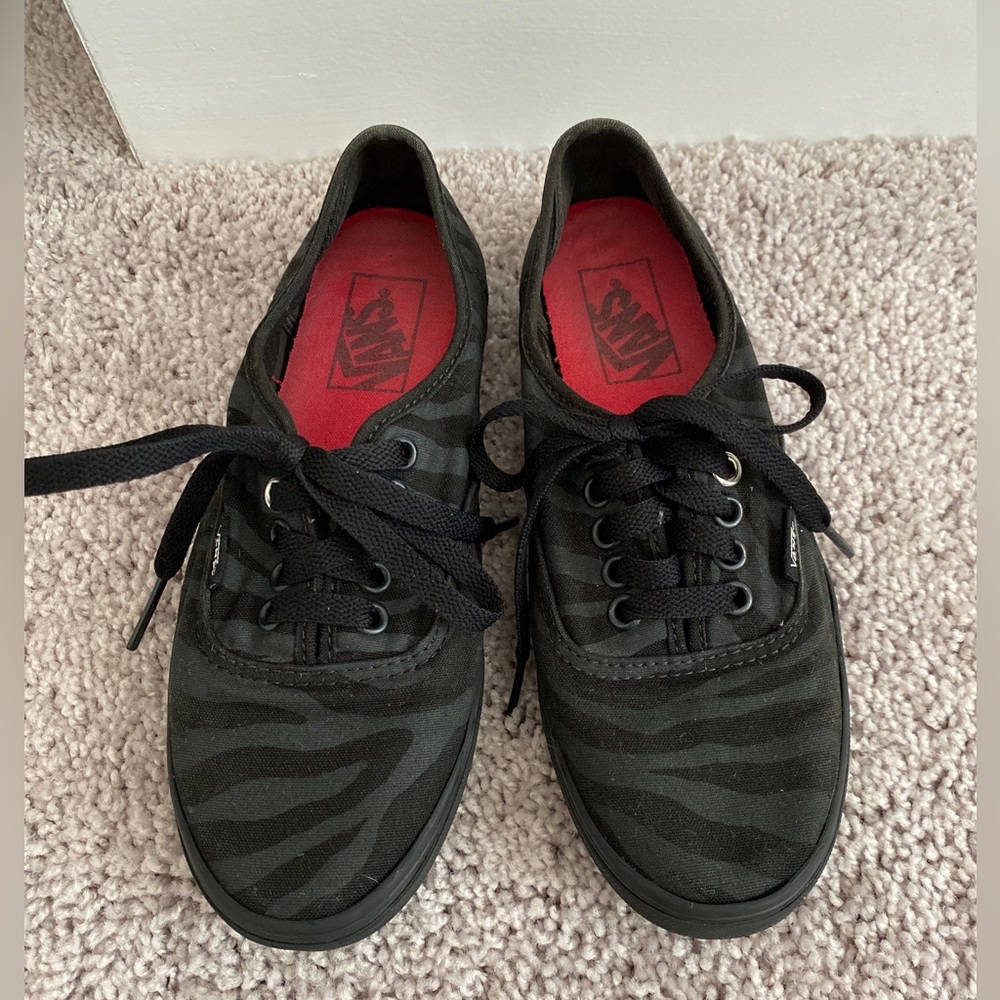 Vans Off The Wall Zebra Print Skater Shoes Men 5 Women 6.5